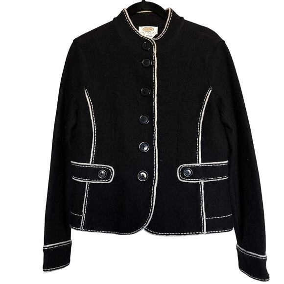 Vintage Talbots Retro Buttons Sm P Jacket
100% Merino Wool Military Coat Preppy - Picture 2 of 7